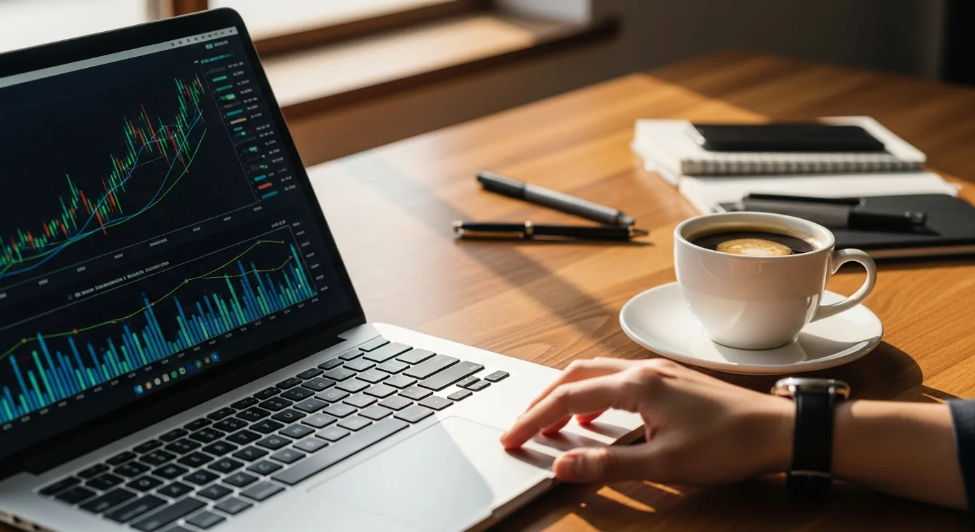 Financial charts and reports being analyzed during the bookkeeping process